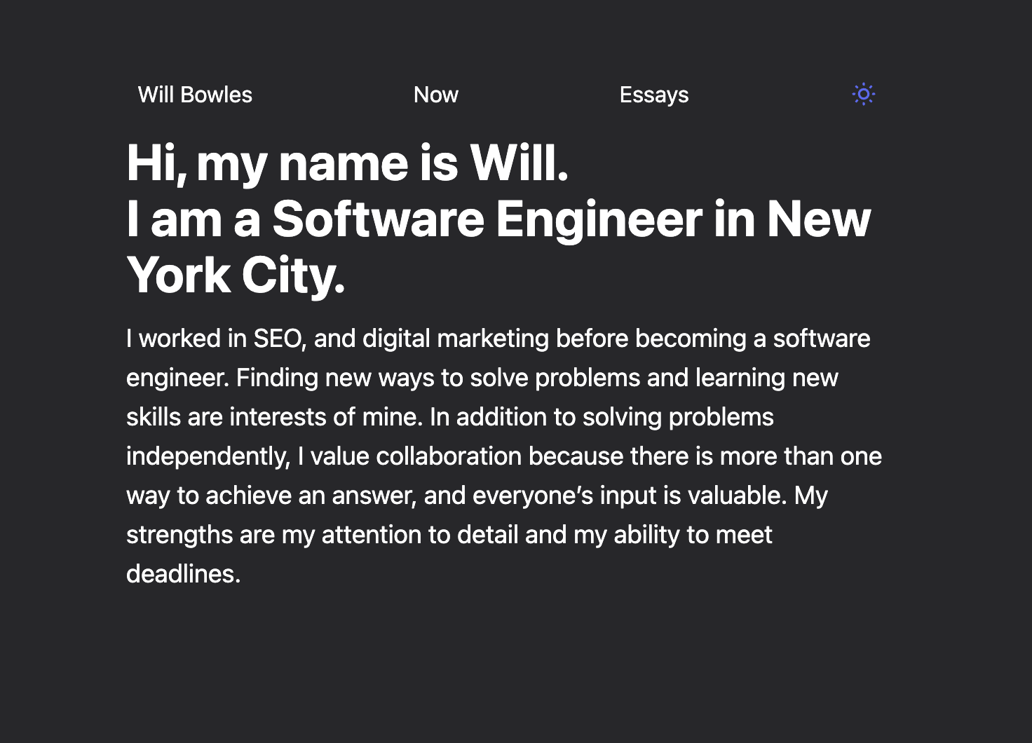 Will Bowles Blog